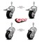 Service Caster 3.5 Inch Black Polyurethane Swivel 10mm Stem Caster Total Lock Brake, 2PK SCC-TSTTL20S3514-PPUB-BLK-M1015-2-S2 - alternate 3